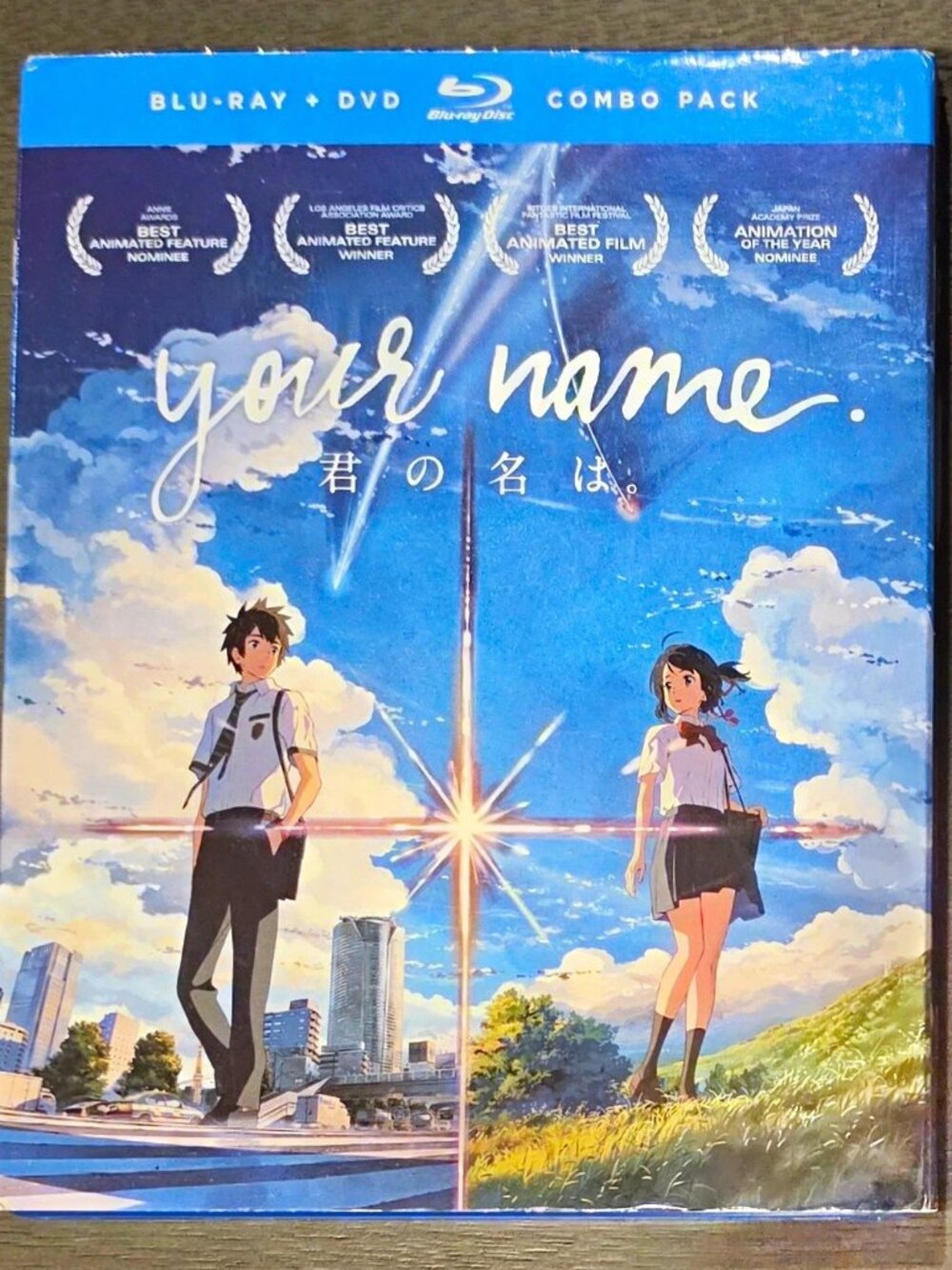 Funimation Your Name. Blu-ray+DVD, Makoto Shinkai, Subtitled, PG 107min